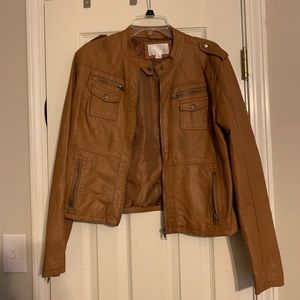 Faux leather jacket